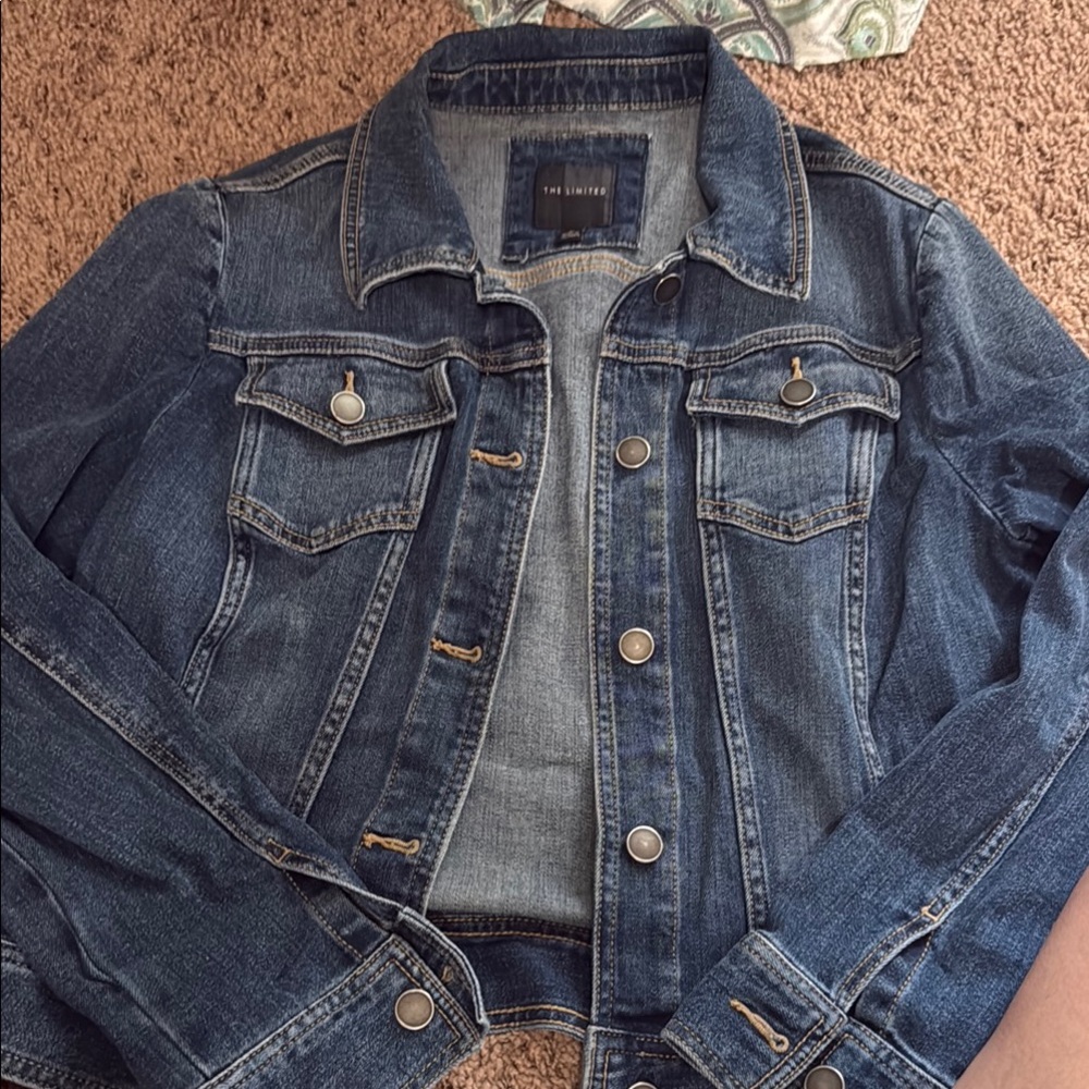 The Limited Blue Jean Jacket Classic Denim Style